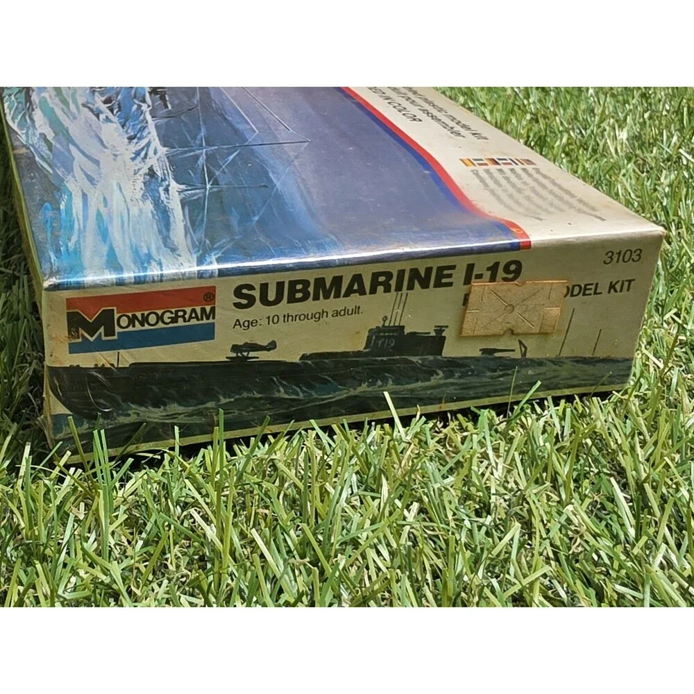 Vintage Monogram Japanese Submarine I-19 Model Kit #3103 New Sealed  15.5